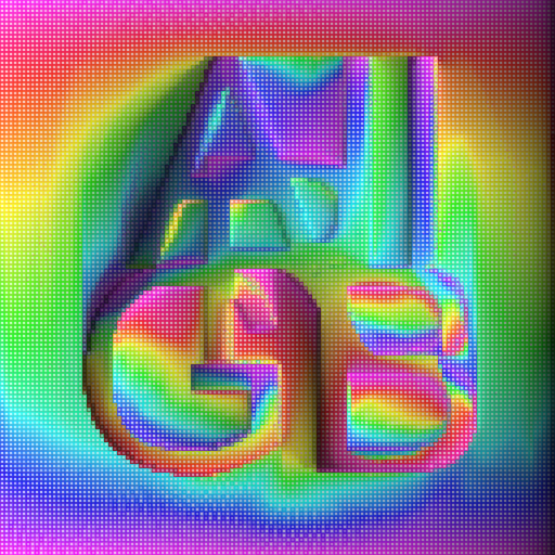 Letters on allRGB
